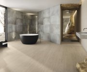 Dlažba jako kov APE Reef White Rett. 60X120 - stříbrná