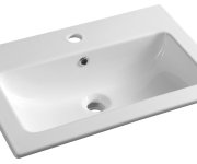 Sapho Set Koupelnová Skříňka Cirasa 60cm S úzkým Umyvadlem A Led Zrcadlem, 2x Zásuvka, Bílá Lesk
