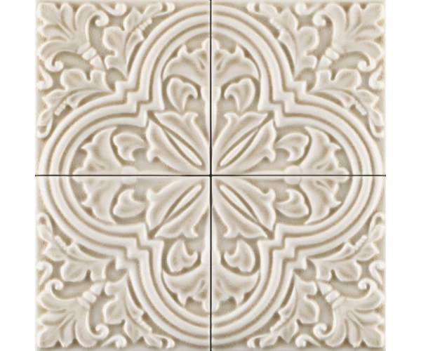 Retro dekor Grazia Formelle Algarve Ambra 13x13 - béžová