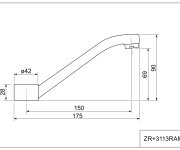 Ramínko Pákové Baterie Zr 3113/k ZR+3113RAM-K