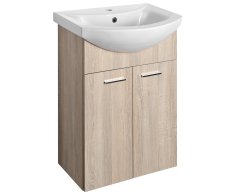 Aqualine Zoja Umyvadlová Skříňka 50,5x74x30cm, Dub Platin
