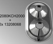 Rámeček Dvojité Krytky - Chrom 132080-KCH2000