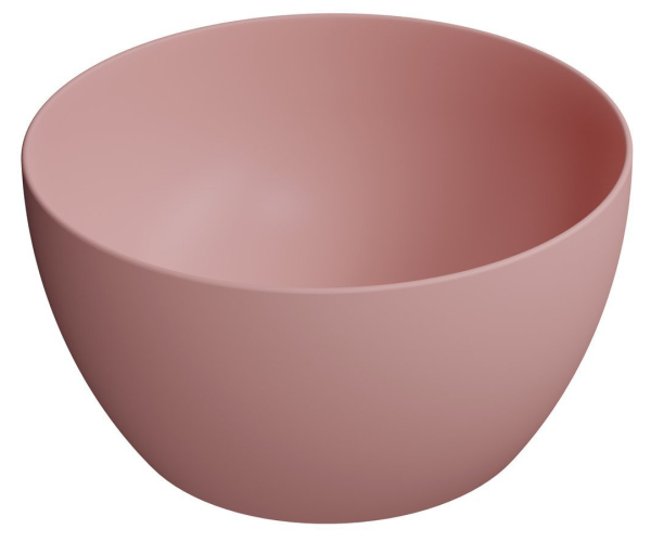 Gsi Pura Keramické Umyvadlo Na Desku Vysoké, Průměr 42cm, Blush Mat
