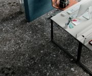 Mozaika jako terrazzo Mirage NORR Svart RR03 Portnoy 30x30 Nat. - antracitová