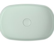 Isvea Infinity Oval Keramické Umyvadlo Na Desku, 55x36cm, Zelená Mint