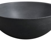 Sapho Minor Betonové Umývátko Na Desku, ø 26cm, Antracit Mat