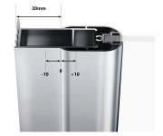 Sprchové dveře Chrome CSDL2 - CSDL2 90, lesk+transparent 0QV7CC0LZ1