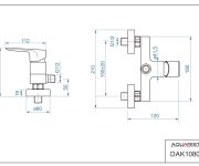 Ippari, Teleskopické Rameno S Baterií Dakota A Kompletní Sprchovou Sadou (sprchy Allione, Allia) AQS02100-DAK-SET1