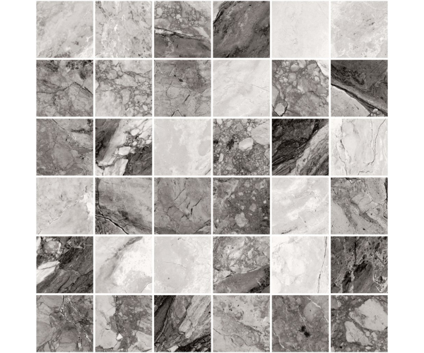 Mozaika Sant Agostino Mystic Mosaico Mystic Dark 30x30 - šedá