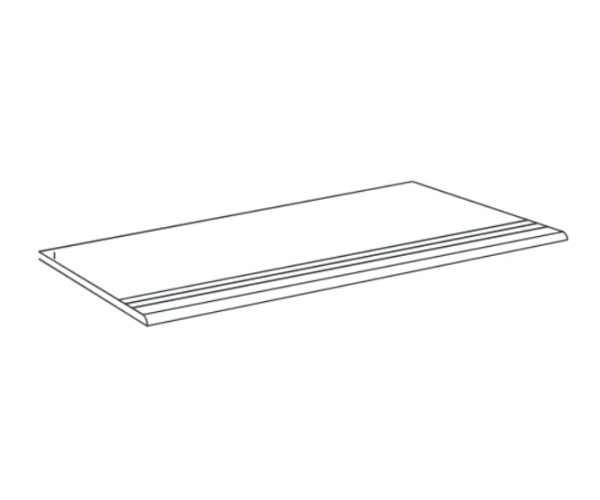 Sokl jako kámen Sichenia Con_Creta Gradino Becco di Civetta Beige Soft Grip 30x60 Rett. - béžová