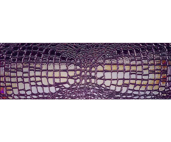 Luxusní dekor Settecento Crocotiles Croco Classic Amaranth 24x72 - fialová