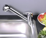 Aqualine Kasiopea Stojánková Dřezová Baterie S Výsuvnou Sprškou, Chrom