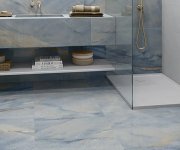 Dlažba jako mramor Deceram PAM Atrium Bahia Blue 60,8x60,8 - modrá (skladem)