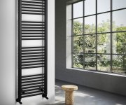 Aqualine Direct Otopné Těleso S Bočním Připojením 450x1680mm, černá Mat