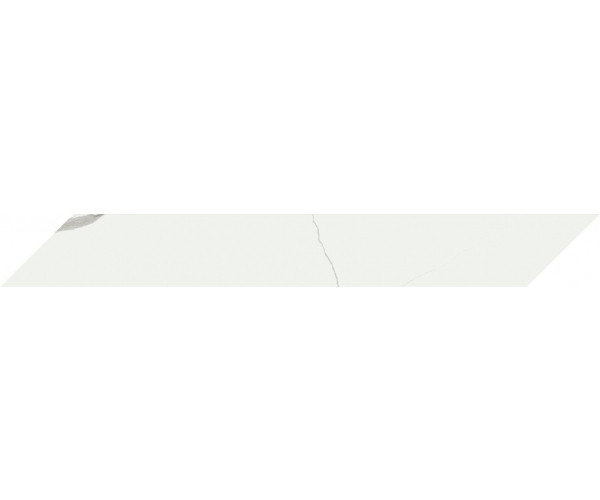 Dlažba jako mramor 41zero42 Mate Chevron Bianco 7,5x60 - bílá