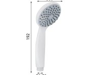 Gedy Easy Ruční Sprcha, Průměr 80mm, Abs/bílá