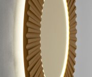 Sapho Pride Strip Kulaté Zrcadlo S Led Osvětlením V Rámu ø 75cm, Bronz