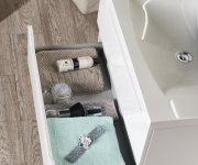 Sapho Wave Umyvadlová Skříňka 79,7x45x47,8cm, Bílá/dub Collingwood