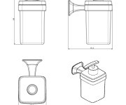 Metaform Aida Dávkovač Mýdla 270 Ml, Mléčné Sklo, Chrom