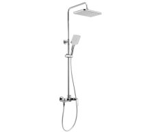 Aqualine Flery Sprchový/vanový Sloup S Pákovou Baterií, Otočné Ramínko, Chrom