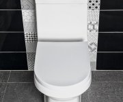 Aqualine Hygie Wc Kombi S umývátkem, Spodní/zadní Odpad, Bílá
