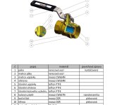 Kulový Kohout Ff-pn40 (páka) - 6/4" ARK-S40A-WWR-64