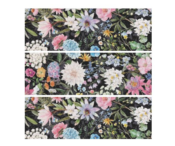 Luxusní dekor Brennero Bloomy Fioritura 25x75