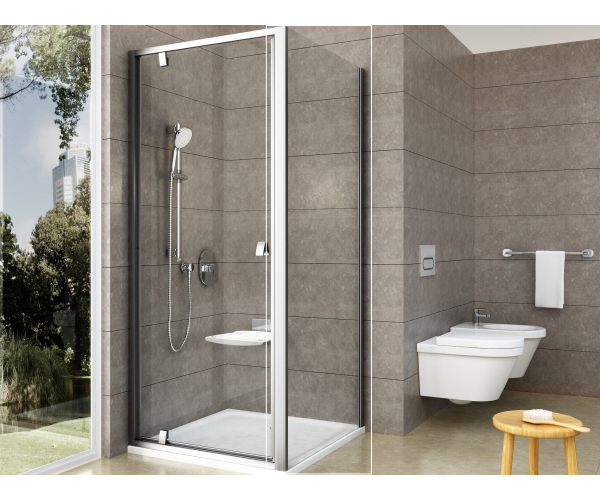 Pevná stěna Pivot PPS - PPS 80, satin+transparent