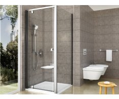 Pevná stěna Pivot PPS - PPS 80, satin+transparent