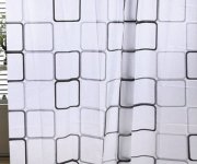 Aqualine Sprchový Závěs 180x180cm, Peva, čtvercový Vzor