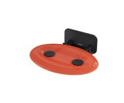 Sprchové sedátko Ovo P II - Sedátko Ovo P II, černá/orange B8F0000058