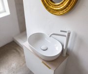 Sapho Iconic Stojánková Umyvadlová Baterie Vysoká, Bílá Mat