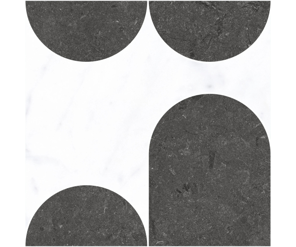 Mozaika jako mramor 41zero42 Italic Lava Mosaic MIX C 30x30 - antracitová