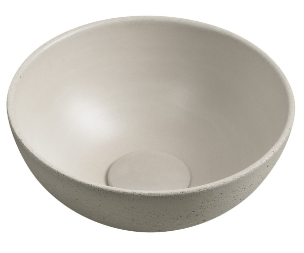Sapho Minor Betonové Umývátko Na Desku, ø 26cm, Písková Mat