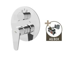 Altea, Podomítková Sprchová Baterie Pro 3 Odběrná Místa, S Aq-boxem A Keramickým P