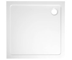 Aqualine Tecmi Sprchová Vanička Z Litého Mramoru, čtverec 70x70cm, Bílá