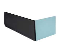Polysan Plain Panel čelní 150x59cm, černá Mat, Levý