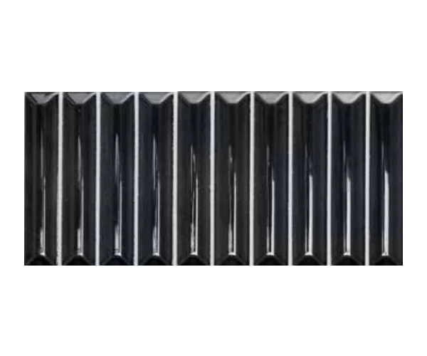 Retro obklad Tonalite Hashi Nero 10x30 - černá