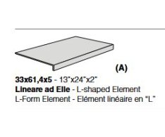 Coem Loire Avorio Lineare ad Elle 33x61,4x5