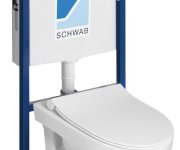 Sapho Absolute Závěsné Wc Rimless S Podomítkovou Nádržkou A Tlačítkem Schwab, Bílá