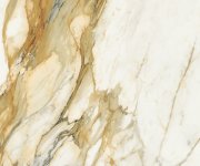 Dlažba jako mramor Marca Corona Scultorea Calacatta Vena Antica 120x278 Luc. Rett. - bílá