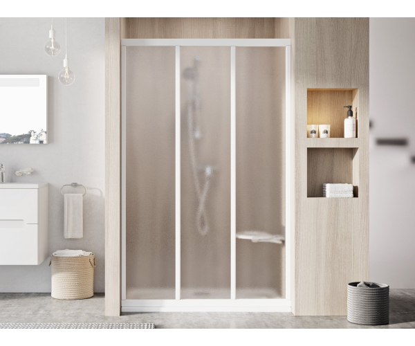 Sprchové dveře Supernova ASDP3 - ASDP3 120 198, bílá+grape