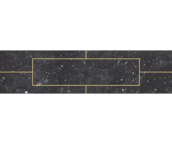Dekor jako kámen EdimaxAstor Concert Gold Lines Black 10x40 Matt. - antracitová