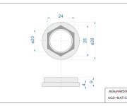 Náhradní Přítlačná Matice Pro Baterie Cnq10100, Cnq10200, Cnq10201, Cnq10204, Cnq10800 AQS+MATICE-4