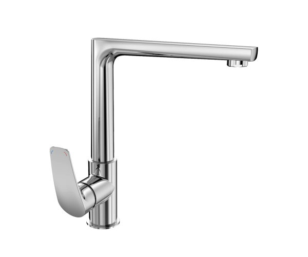 Mereo Dřezová Stojánková Baterie, Eve, S Plochým Ramínkem Nad Pákou, Výška 273 Mm, Chrom