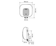 Průtokový Beztlakový Ohřívač Vody HAKL Pl S Hydraulickým Spínáním, Příkon 5,5 Kw, Bílý PO-HAPL155