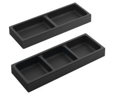 Sapho Lindo Boční Organizér, Sada 2ks, 114x323mm, Plast, Antracit