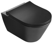 Sapho Avva Cleanwash Závěsná Wc Mísa, S Bidetovou Sprškou, Rimless, 35,5x53cm, černá Mat