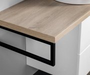 Aqualine Vega Sestava Koupelnového Nábytku, š. 97,5 Cm, Bílá/dub Platin