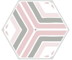 Codicer Jasmine Pink 22x25 Hexagonal